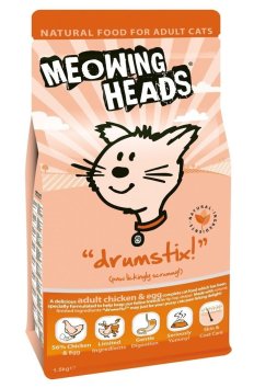 Meowing Heads - Сухой корм для взрослых кошек с курицей и яйцом