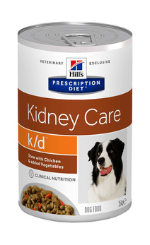 Hill's Prescription Diet k/d - Консервы для собак при лечении заболеваний почек, с Курицей и Овощами, 354 гр