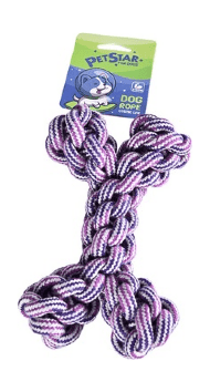 Pet Star - Игрушка для собак, Косточка веревочная, 18*10 см
