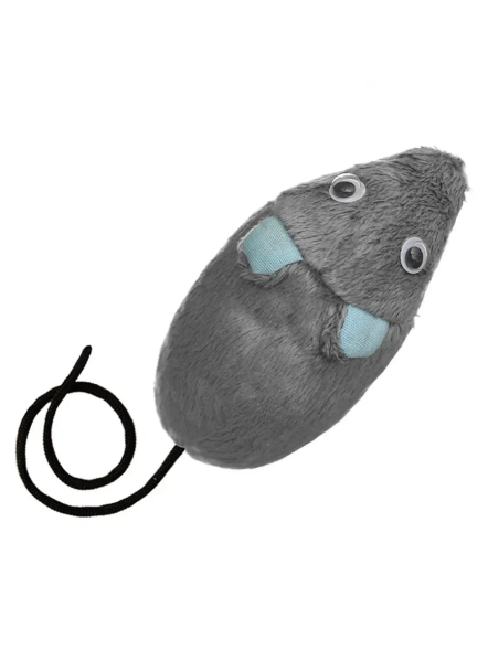PetSHOP - Игрушка для кошек, мышка из искусственного меха с погремушкой, 9 см