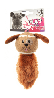 M-Pets - Игрушка для собак мяч с хвостом Jimmy, 18х11х6,5см