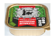 ZooRing - Консервы для собак, Кусочки в желе 100 гр, Московский деликатес