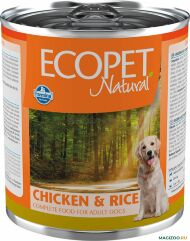 Farmina ECOPET - Консервы для собак, курица и рис 300 гр