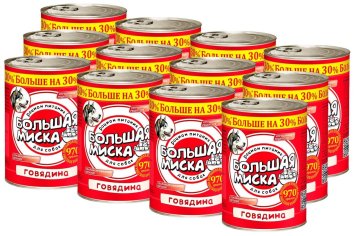 Зоогурман - &amp;quot;Большая Миска&amp;quot; - Консервы для собак, с цыпленком 970гр