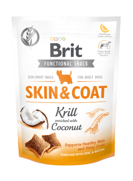 Brit - Лакомство для собак криль и кокос Brit Care Skin&Coat Krill, 150гр