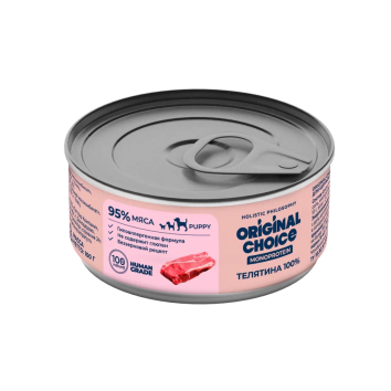 Original Сhoice Monoprotein (Монопротеин) Puppy - Консервированный корм для щенков, Телятина, 100 гр