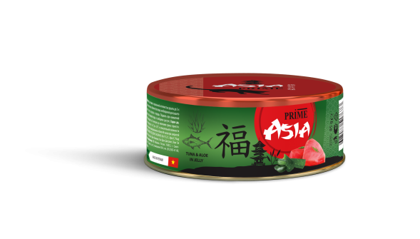 Prime Asia - Консервы для котят, Тунец с Алоэ, в желе, 85 гр
