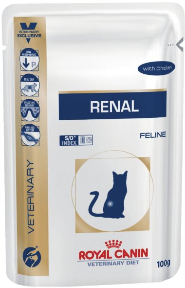 Royal Canin Renal для Кошек - Кусочки в соусе цыпленком 85 гр