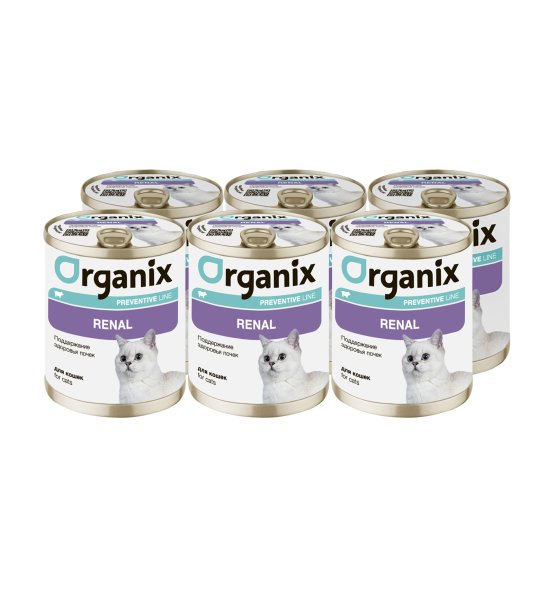 Organix Preventive Renal - консервы для кошек, Поддержание здоровья почек, (Профилактика)