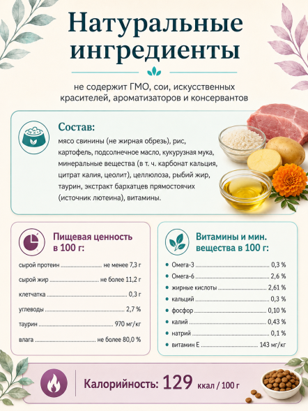 Organix Preventive Renal - консервы для кошек, Поддержание здоровья почек, (Профилактика)