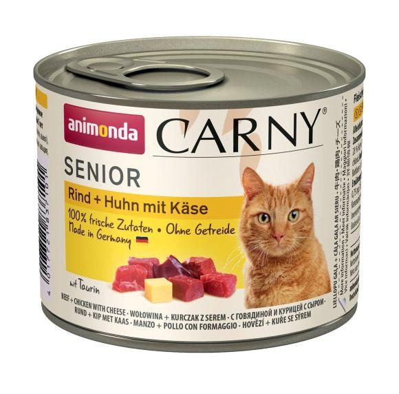 Animonda Carny Senior - Консервы для пожилых кошек курица с сыром 200гр