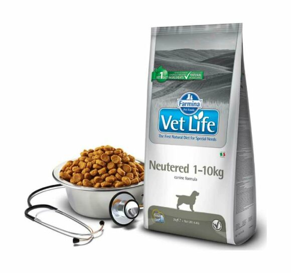 Farmina Vet Life Neutered 1-10kg - Лечебный корм для стерилизованных и кастрированных собак (весом до 10 кг)