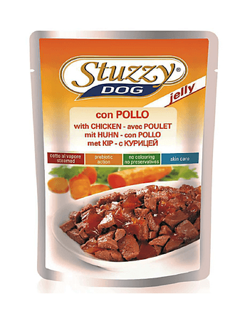 Stuzzy Dog - Кусочки в желе для взрослых собак всех пород, с курицей 100 гр