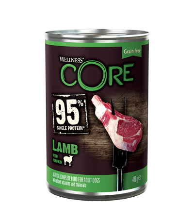 Core 95 - Консервы для собак из ягненка с тыквой 400 гр