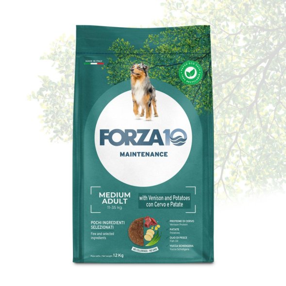 Forza10 Maintenance Medium Adult - Сухой корм для взрослых собак средних пород, с Олениной и Картофелем