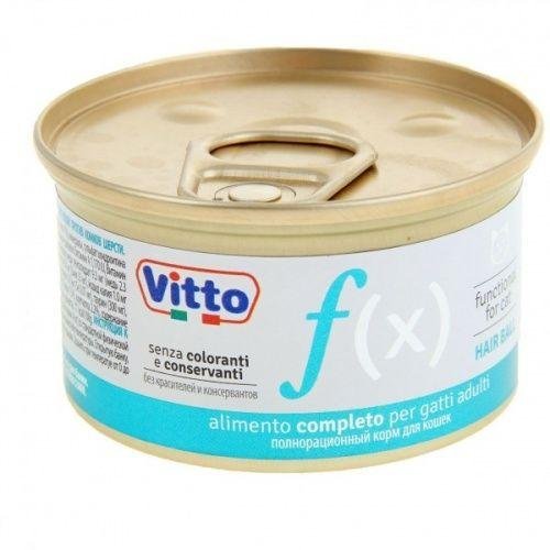 Vitto Funzionale - Консервы для выведения шерсти у кошек 85г