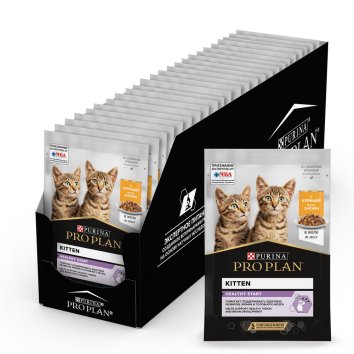 Pro Plan NutriSavour- Кусочки в желе для котят с курицей 85гр ( Junior)