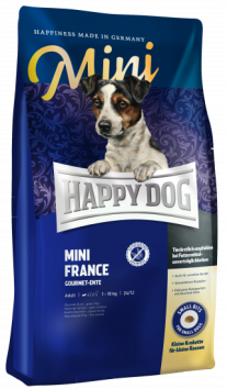 Happy Dog France - Сухой корм для взрослых собак мелких пород, с Уткой и Картофелем
