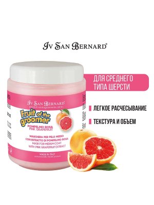 Iv San Bernard Fruit of the Groomer Pink Grapefruit — восстанавливающая маска для шерсти средней длины Iv San Bernard Fruit of the Groomer Pink Grapefruit — восстанавливающая маска для шерсти средней длины
