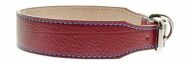 Ferribiella - Кожаный ошейник "Альберто" розовый 3,8X45-55 см