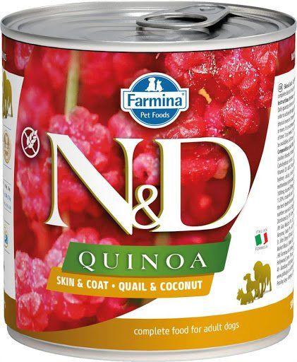 Farmina ND Quinoa - Консервы для собак, перепел с кокосом