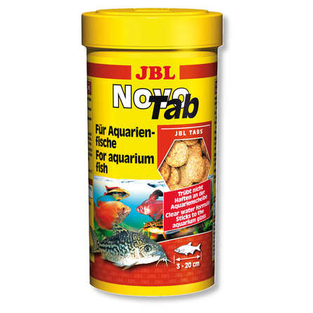 JBL - Корм для всех видов аквариумных рыб, таблетки 250 мл (NovoTab)