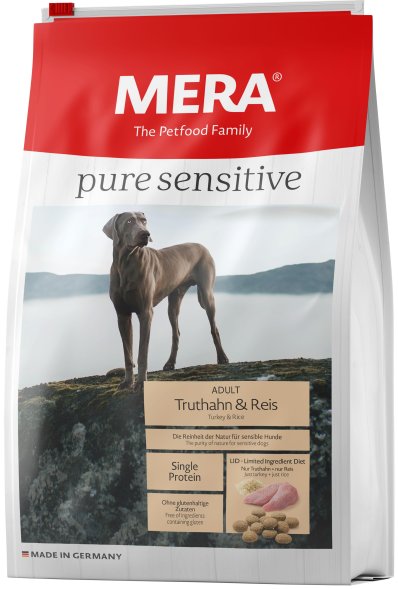 Mera Sensitive Pure- Сухой корм для взрослых собак с индейкой