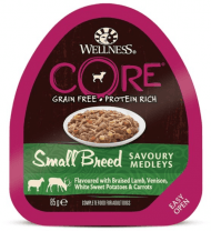 Wellness Core Small Breed - Консервы из баранины с олениной, белым сладким картофелем и морковью для собак мелких пород 85 г