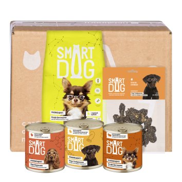 Smart Dog - Корм Smart Box Рацион из птицы для умных собак 1,5 кг