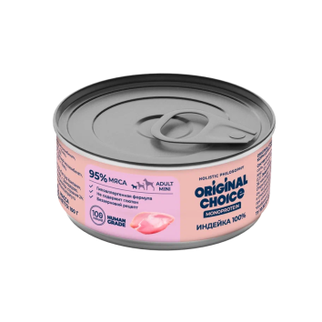 Original Сhoice Monoprotein (Монопротеин) Mini - Консервированный корм для собак мелких пород, Индейка 100 гр