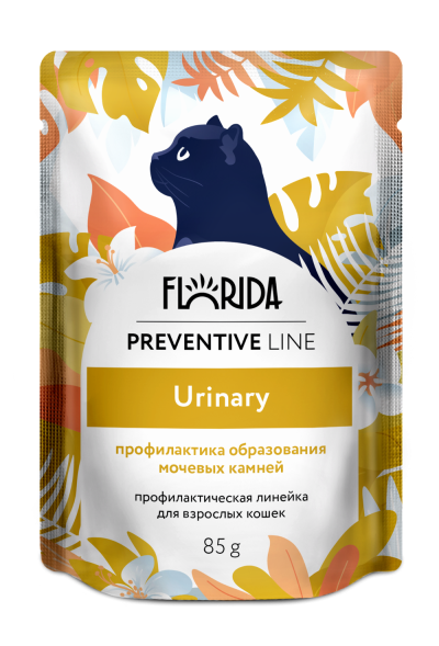 Florida - Паучи для кошек Urinary, Профилактика МКБ, 85 гр