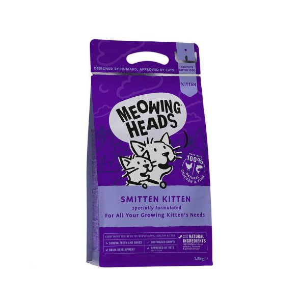 Meowing Heads - Сухой корм для котят с курицей и рисом