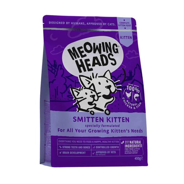 Meowing Heads - Сухой корм для котят с курицей и рисом