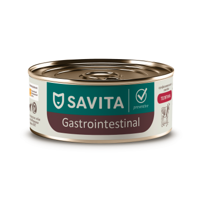 Savita Gastrointestinal - консервы для собак с телятиной, Поддержание здоровья ЖКТ, профилактика 100 гр