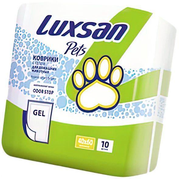 LUXSAN Premium GEL - Коврики (пеленки) для животных 40х60, 10 шт