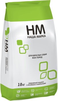 Наша Марка - Сухой корм для взрослых собак с кроликом и перепелами