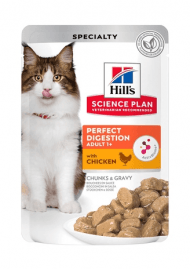 Hill's - Пауч для кошек, идеальное пищеварение, с Курицей, 85 гр