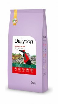 Dailydog Casual Line Senior Light All Breed Beef and Chicken - Корм для пожилых собак и собак склонных к ожирению, с Говядиной и Курицей, 12 кг