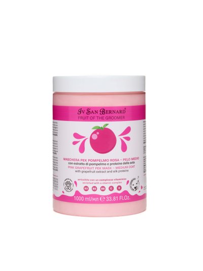 Iv San Bernard Fruit of the Groomer Pink Grapefruit — Восстанавливающая маска для шерсти средней длины с протеинами шелка