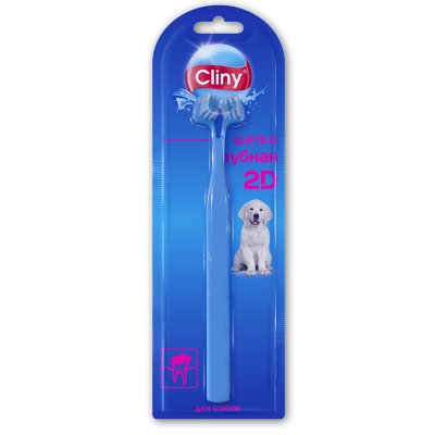 Cliny - Зубная щетка 2D для собак Cliny - Зубная щетка 2D для собак