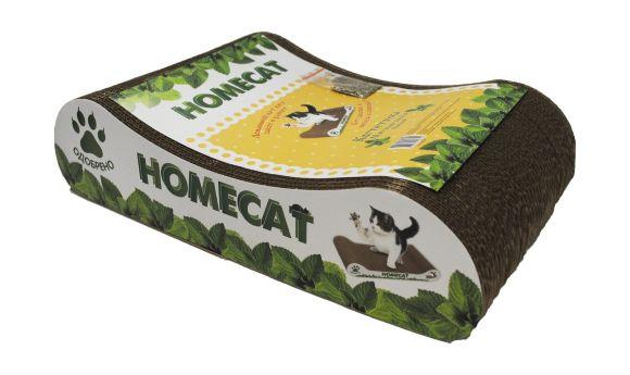 HomeCat Мятная Волна - Когтеточка для кошек из гофрокартона 41х24х10 см