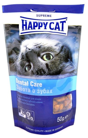 Happy Cat - Лакомое печенье для профилактики зубного камня 50гр