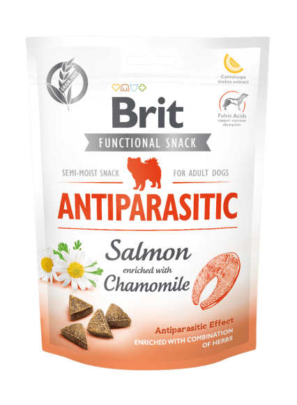 Brit - Лакомство для собак с лососем и ромашкой Brit Care Antiparasitic Salmon, 150гр