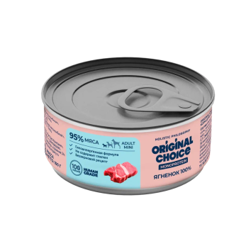 Original Сhoice Monoprotein (Монопротеин) Mini - Консервированный корм для собак мелких пород, Ягненок 100 гр