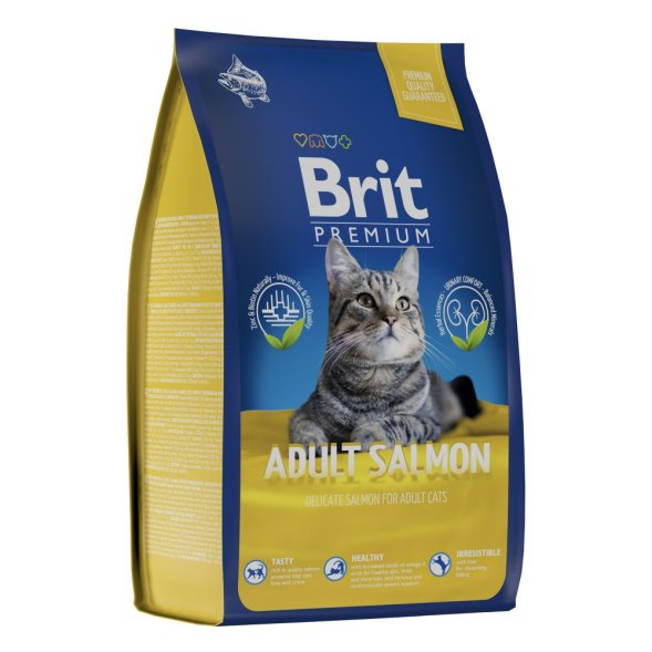 Brit - Сухой корм для взрослых кошек, с Лососем