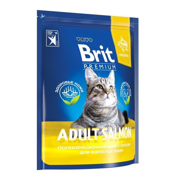 Brit - Сухой корм для взрослых кошек, с Лососем