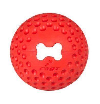 Rogz Gumz - Мяч из литой резины с отверстием для лакомств, большой