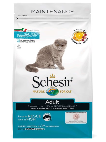 Schesir - Сухой корм для взрослых кошек с Рыбой