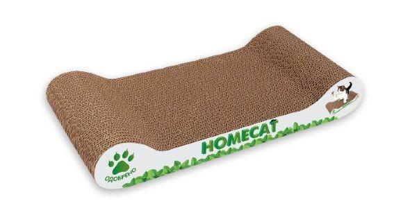 HomeCat Мятная Волна - Когтеточка для кошек из гофрокартона 45х25х10 см