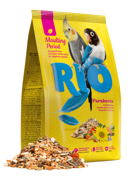 Rio - Корм для средних попугаев в период линьки